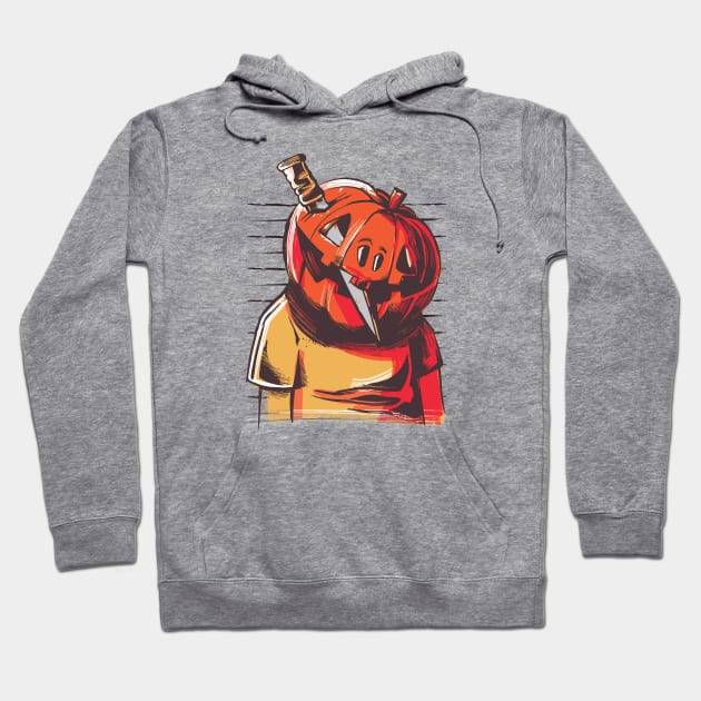 Pumpkin Head Mug Shot Hoodie by SLAG_Creative